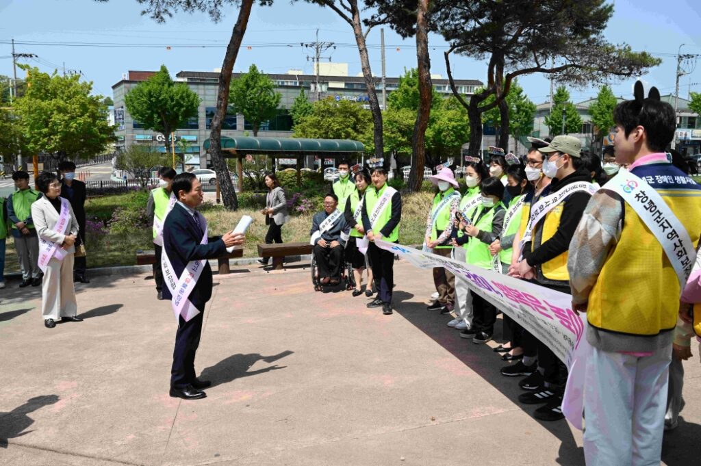 경남 창녕군지역사회보장협의체, 장애인분과 장애인식개선 캠페인 실시
