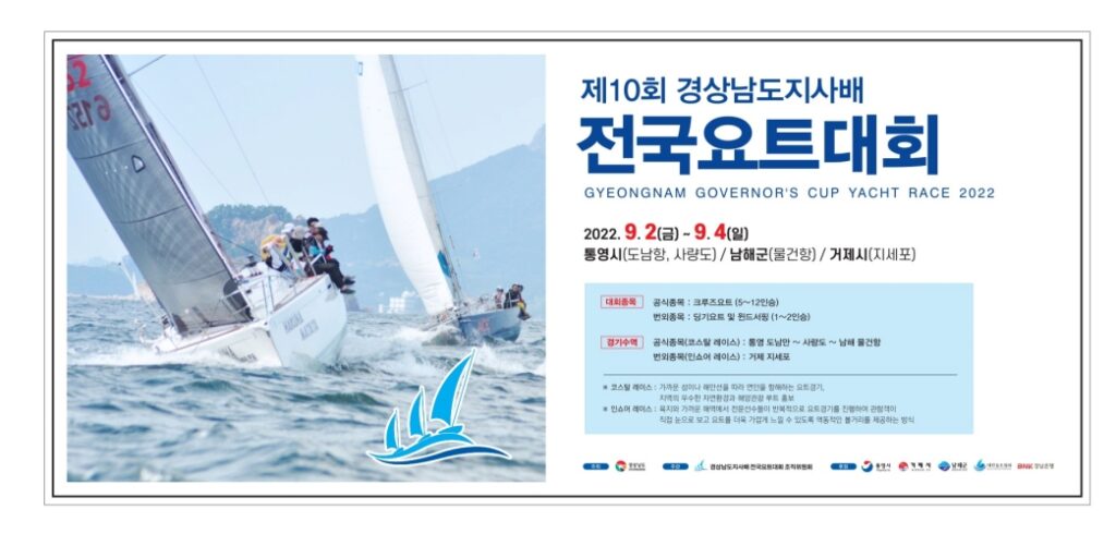 제10회 경상남도지사배 전국요트대회 태풍으로『순연』