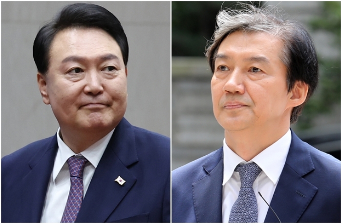 尹 직격한 조국 『깨어보니 후진국…완전 거꾸로 돌아가』