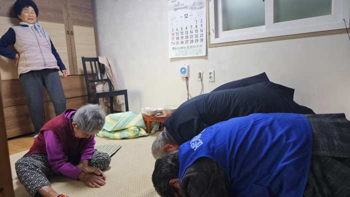 경남 남해군 미조면행정복지센터, 『101세 최고령자 새해 인사』 올려