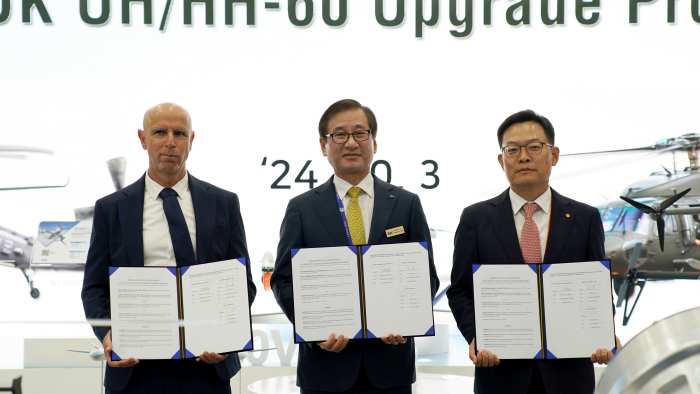 KAI-한화시스템-Elbit Systems, UH/HH-60 성능개량사업 MOU체결… One-Team 구축