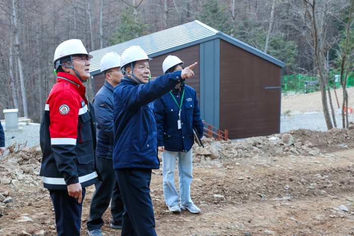 ［동정］이상근 고성군수, 고성 「갈모봉 자연휴양림 공사현장」 방문