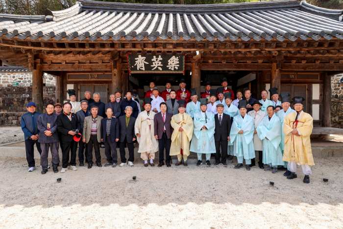 경남 고성군, 갈천서원 사 현사 추모 제례 봉행