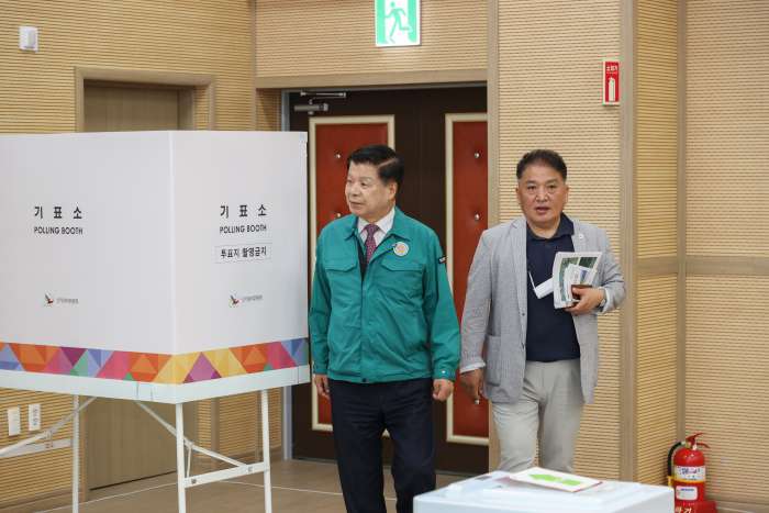 경남 고성군, 사전투표소 현장 점검「불편없이 한 표 행사하도록」