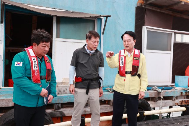 ［동정］박동식 사천시장,「고수온 경보 속 가두리양식장 현장」살펴