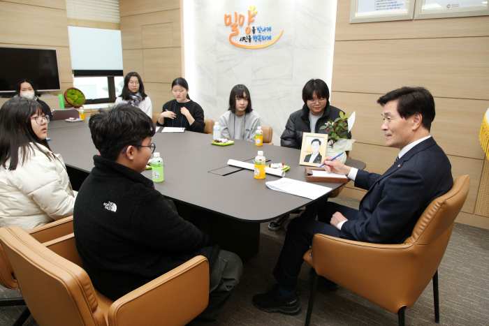 ［동정］안병구 밀양시장, 청소년들과 소통의 시간 가져