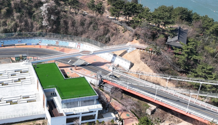 『노량 풍광 편하게 즐겨요∼』…전망대 연결보도교 개통