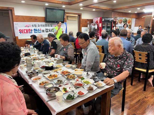 경남 고성군사회복지협의회, 상이군경회 고성군지회에『감사합니다』릴레이