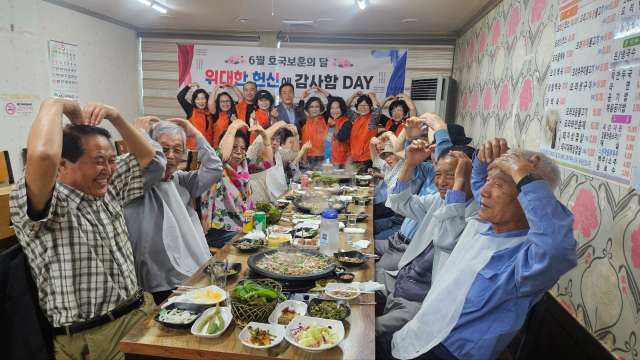 경남 고성군자원봉사단체협의회, 독립유공자유족에『감사합니다』릴레이