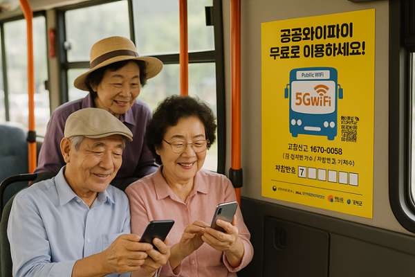 경남 남해군,「농어촌버스 전 차량에 무료 와이파이 설치」