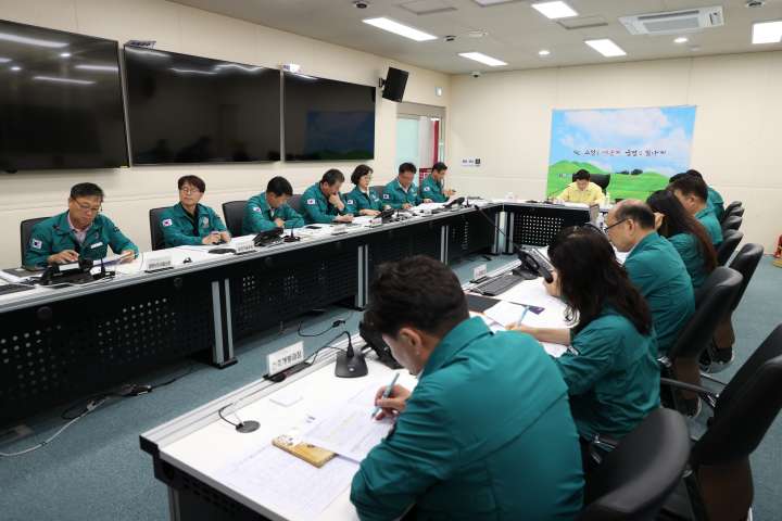 경남 고성군, 집중호우 피해 복구 구슬땀