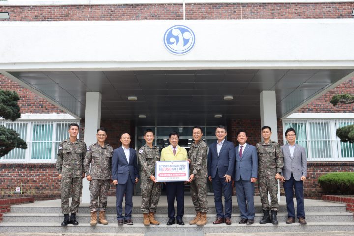 경남 고성군통방협의회, 추석 앞두고 제8358부대 위문·장병들과 오찬하며 감사의 뜻 전해