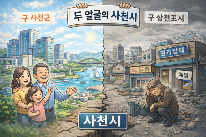 사천시 도농 통합 30년만에「번창과 몰락」으로 변한『두 도시』 …