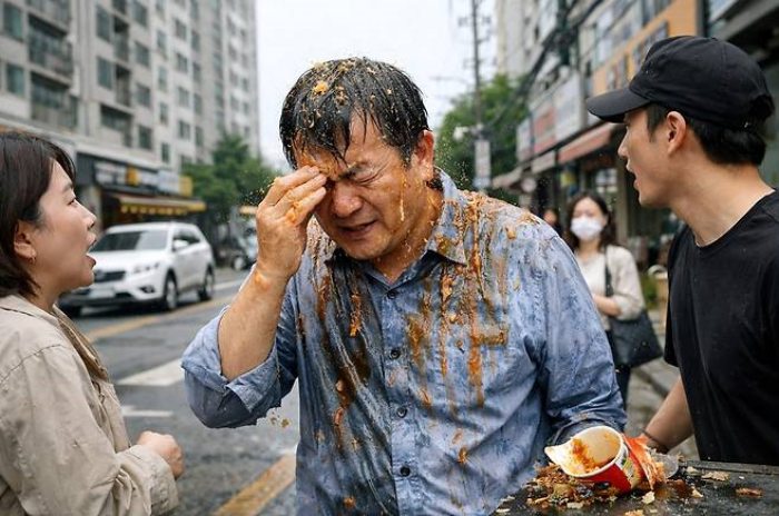 「15층 아파트」서 떨어진 라면 국물 뒤집어쓴 행인… 어떻게 됐나