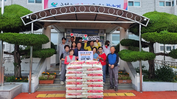 경남 고성군「삼산면 대불사」, 이웃사랑 실천 불우이웃돕기 백미 10kg 100포 기탁
