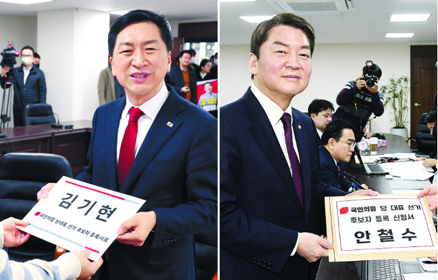 『윤심팔이』-『윤힘 후보』… 金 VS 安, 불붙는「윤심」 논란