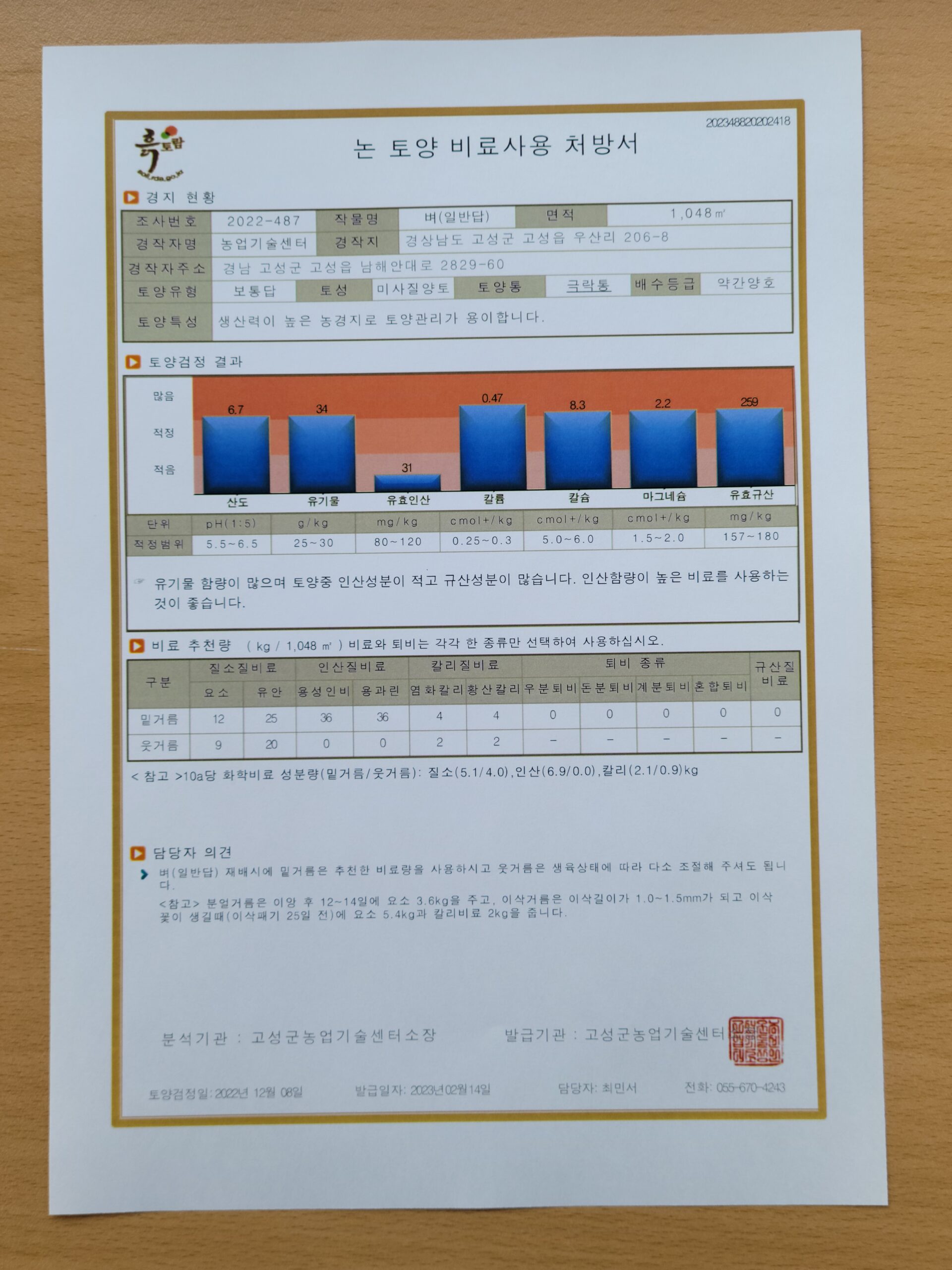 한 해 농사의 시작, 무료 토양검정 받으세요!