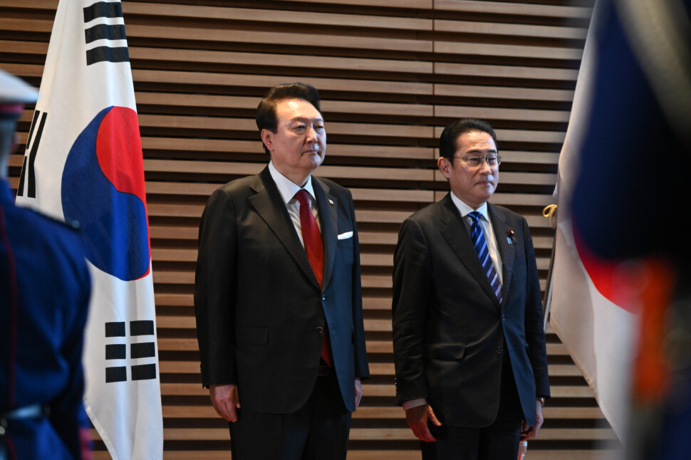 일본「성의있는 호응」전무…저자세 윤 대통령『외교참패』