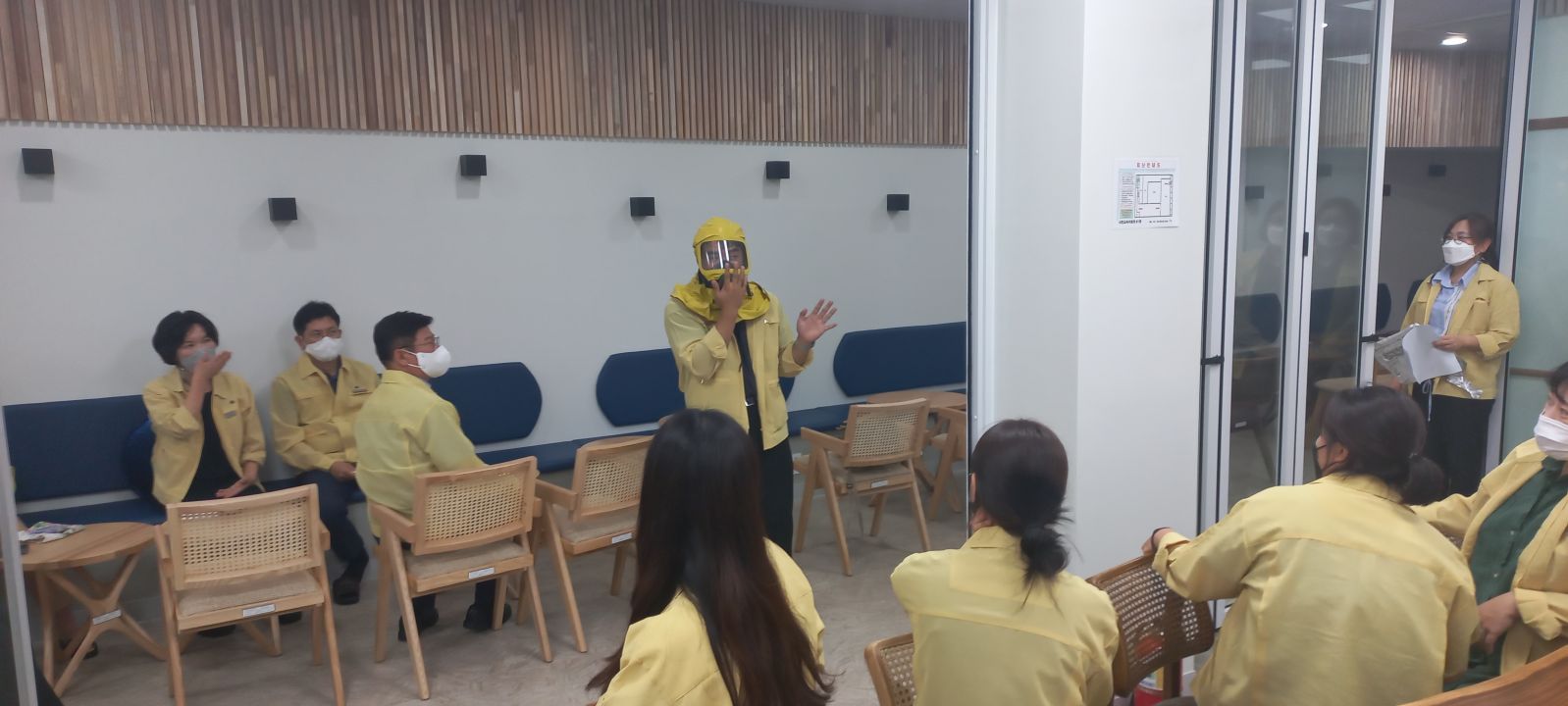 사천교육지원청 2022. 을지연습 민방공 대피훈련 실시