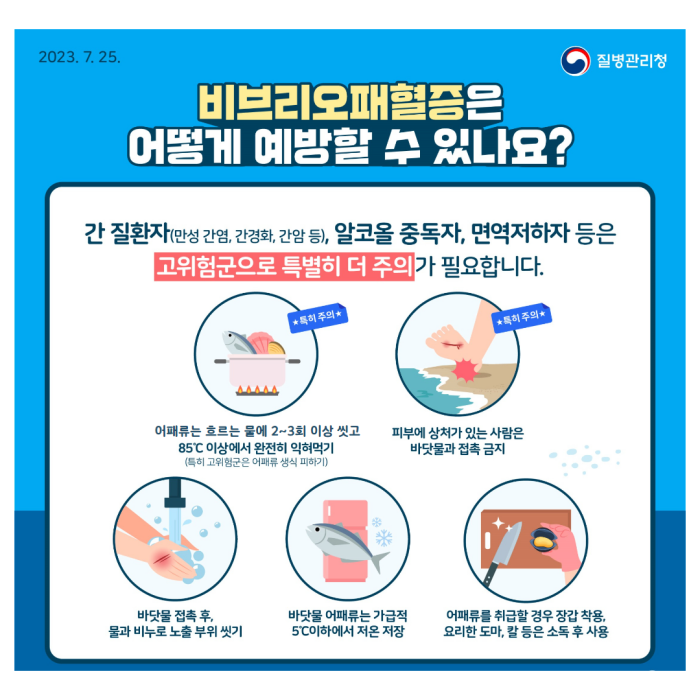경남 고성군, 비브리오패혈증 함께 예방해요