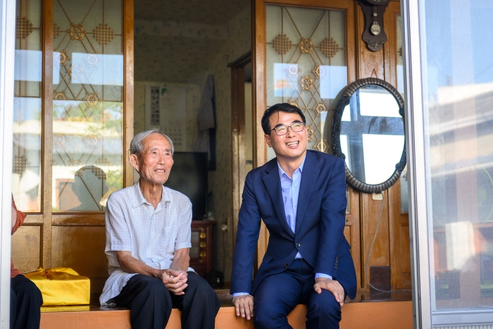 ［동정］장충남 남해군수, 제78주년 광복절 기념 독립유공자 유족 위문