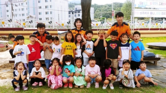 사천소방서, 이동안전체험차량 활용 소방안전교육 실시