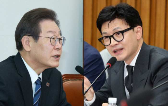 대통령 적합도, 「이재명 35.6%·한동훈 27.2%…투표는 野 42.4%vs 與 38.6%」