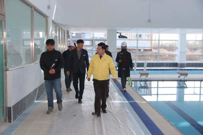 ［동정］이상근 고성군수, 문화체육센터(수영장) 사업대상지 현장점검