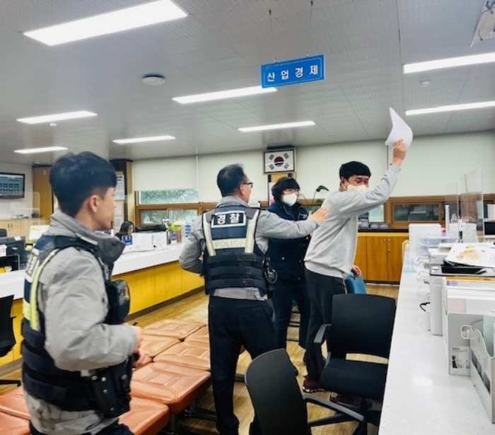 경남 고성군 대가면, 「상반기 특이민원 대비 경찰 합동 모의훈련」 실시