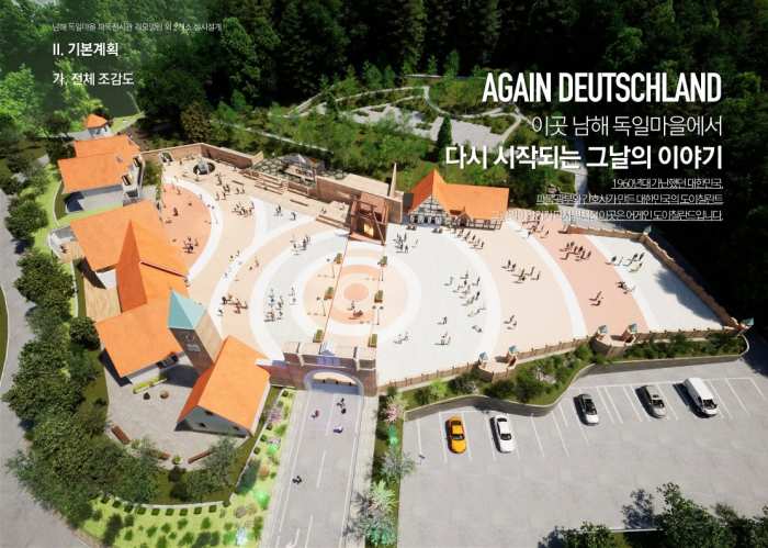 경남 남해군 「독일마을 광장 성벽 및 전망대」 설치